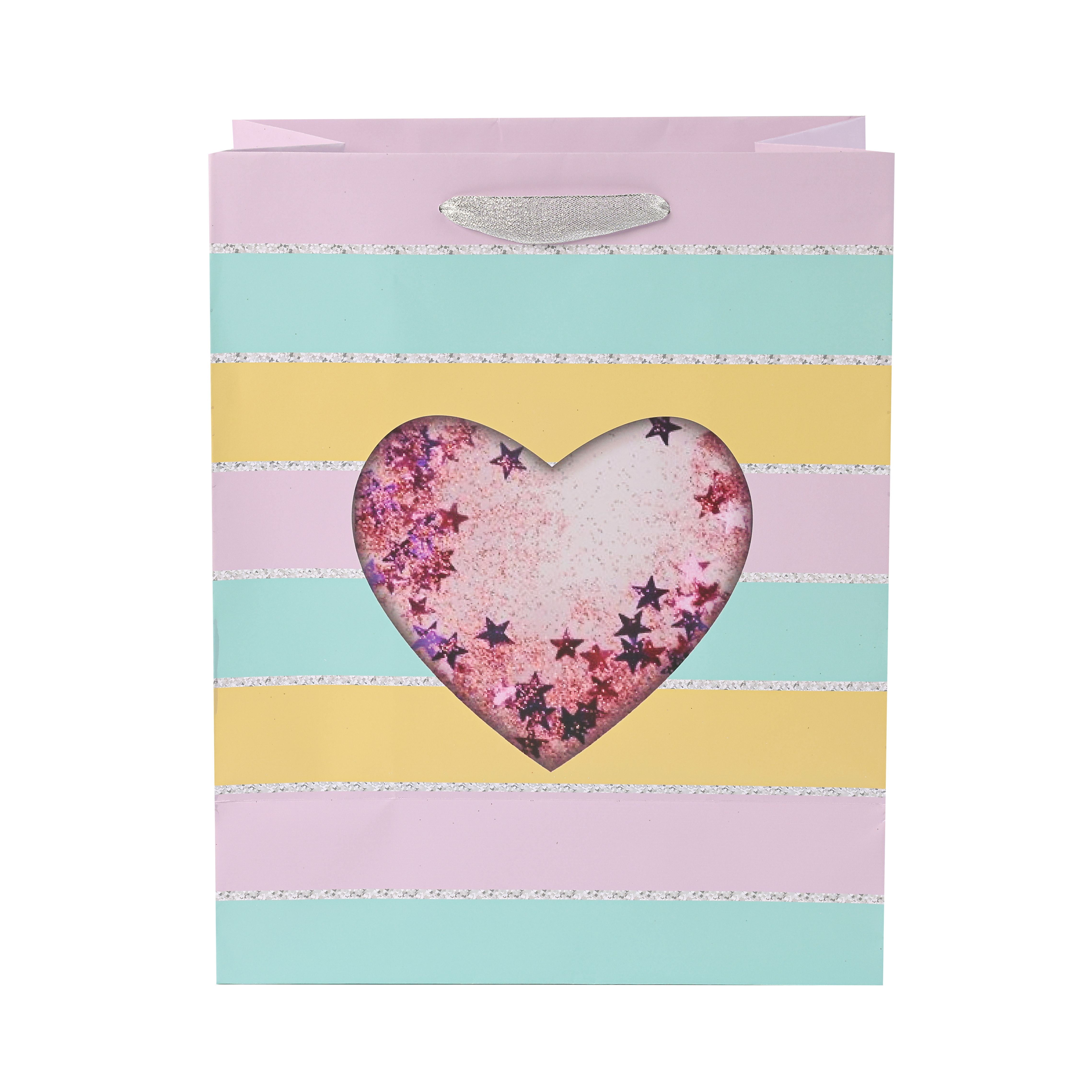 Love Tassel Pink Plaid Gift Bag KT043
